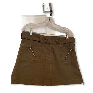 Rip Curl Khaki Green Mini Skirt